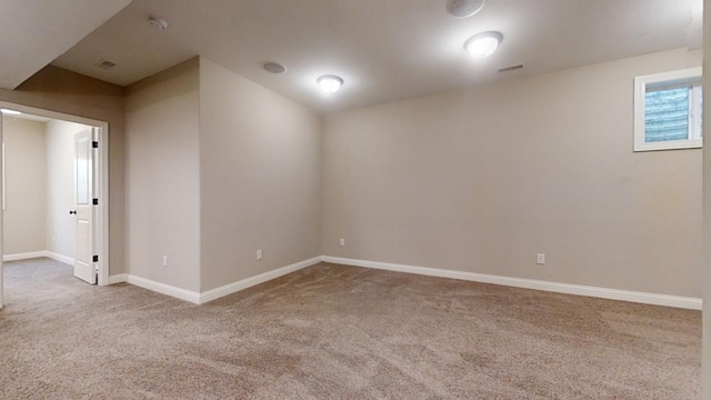 view of carpeted empty room