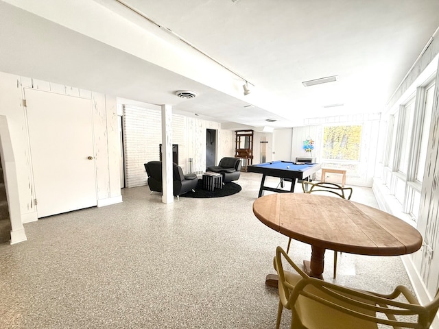 game room featuring pool table