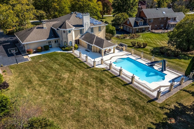 birds eye view of property