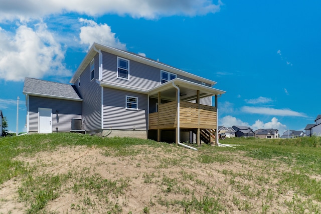 view of back of property