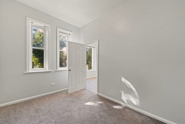 view of carpeted empty room