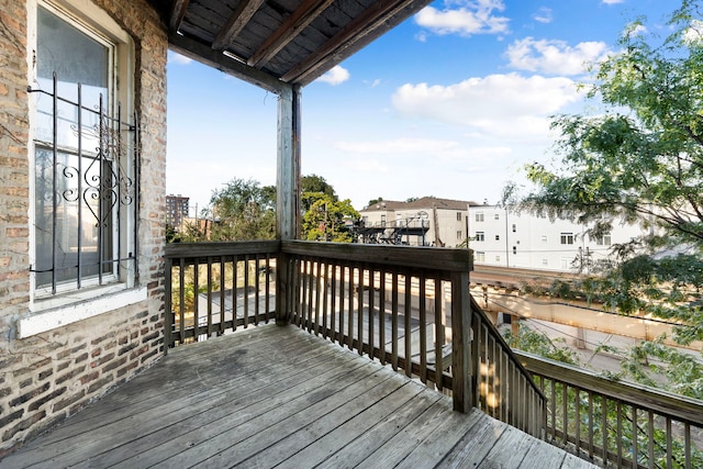 view of wooden terrace