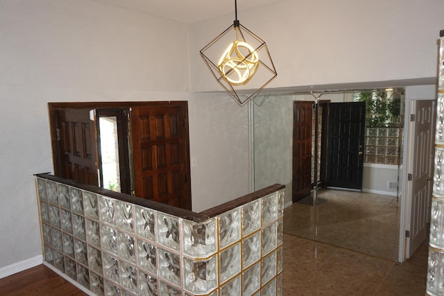 1817 E 171st Pl, South Holland, IL 60473 - foyer entrance featuring a chandelier and baseboards