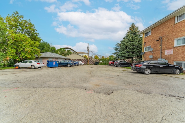 view of vehicle parking