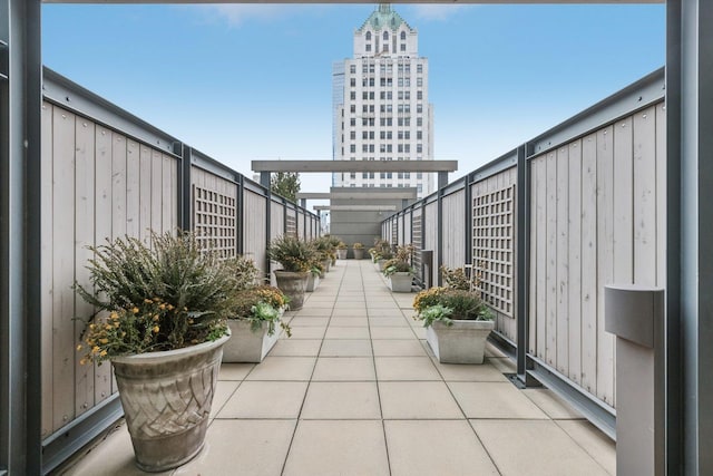 balcony featuring a patio