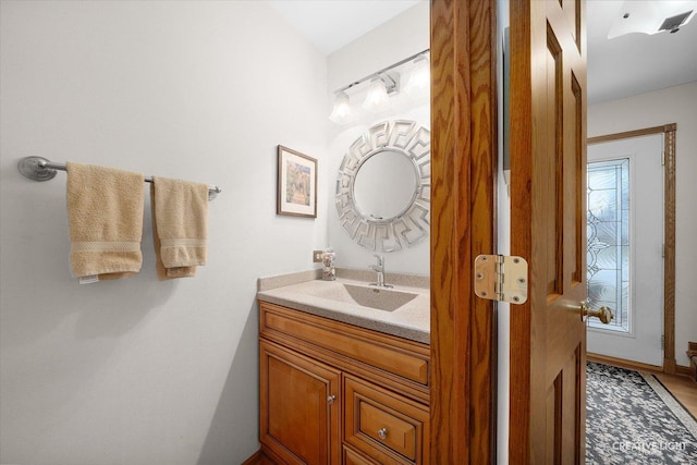 bathroom featuring vanity