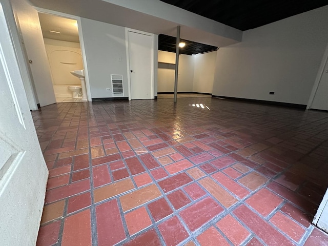 225 Pleasure Dr, Mundelein, IL 60060 - interior space featuring baseboards and heating unit