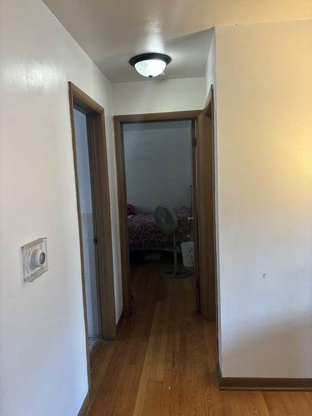 9270 N Courtland Dr, Niles, IL 60714 - hallway with wood finished floors and baseboards