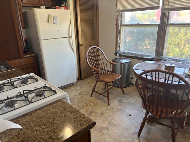 kitchen with white appliances