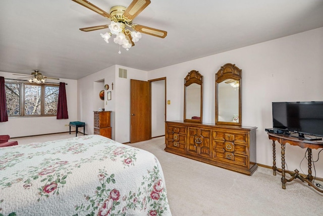1617 Cimarron Dr, New Lenox, IL 60451 - carpeted bedroom with a ceiling fan