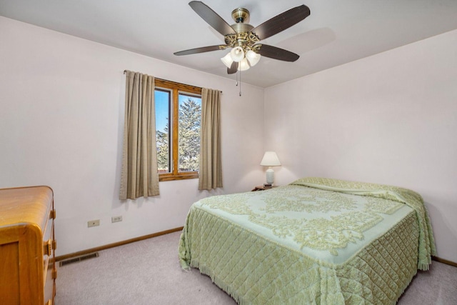 1617 Cimarron Dr, New Lenox, IL 60451 - bedroom featuring light carpet and ceiling fan