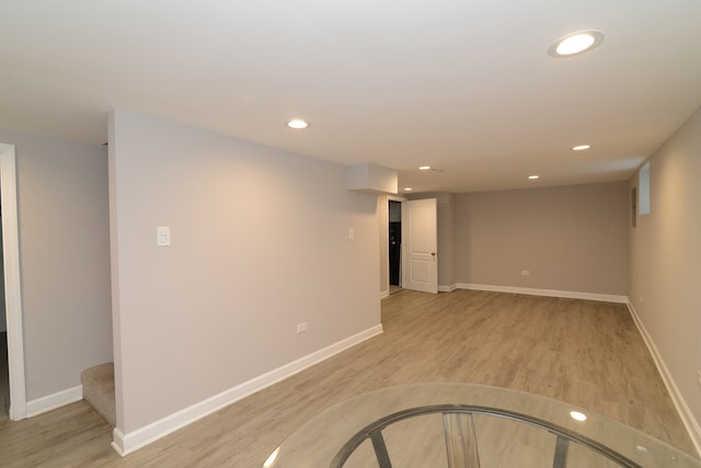 interior space featuring light hardwood / wood-style flooring