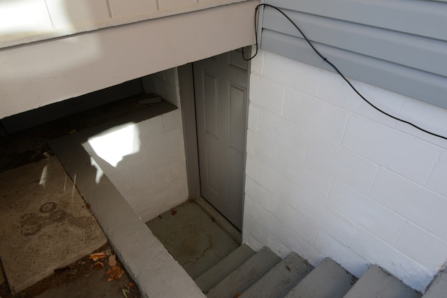 view of staircase