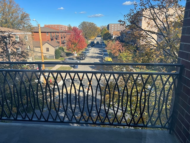 view of balcony