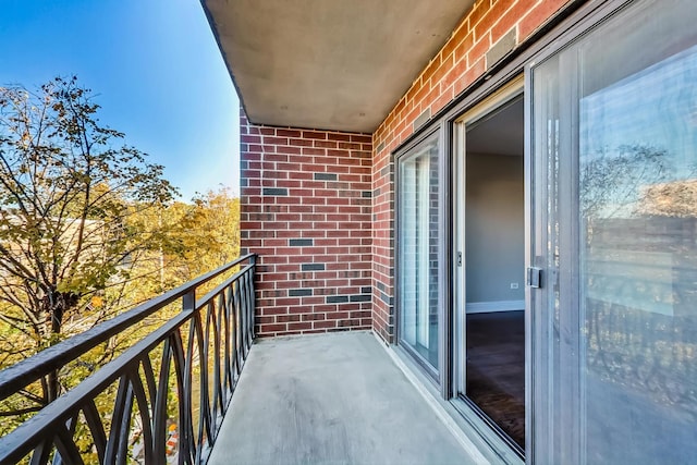 view of balcony