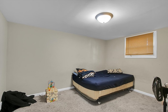 bedroom featuring carpet flooring