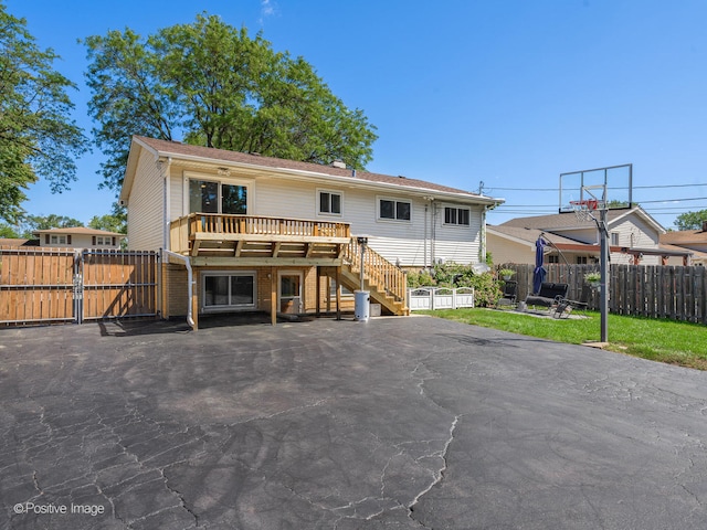 view of rear view of property