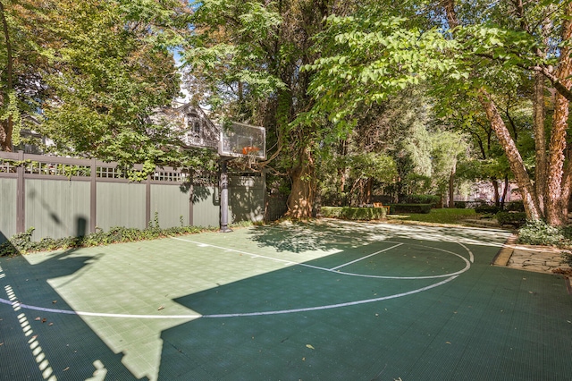 view of sport court