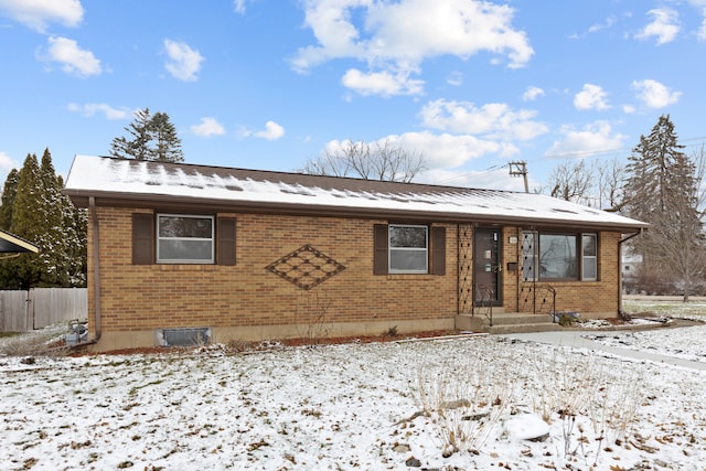 view of ranch-style home