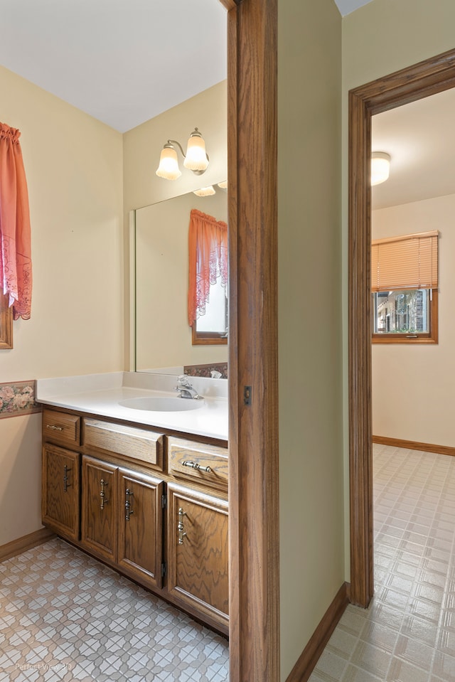 bathroom featuring vanity