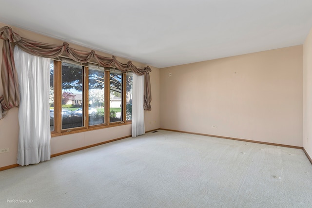 view of carpeted empty room