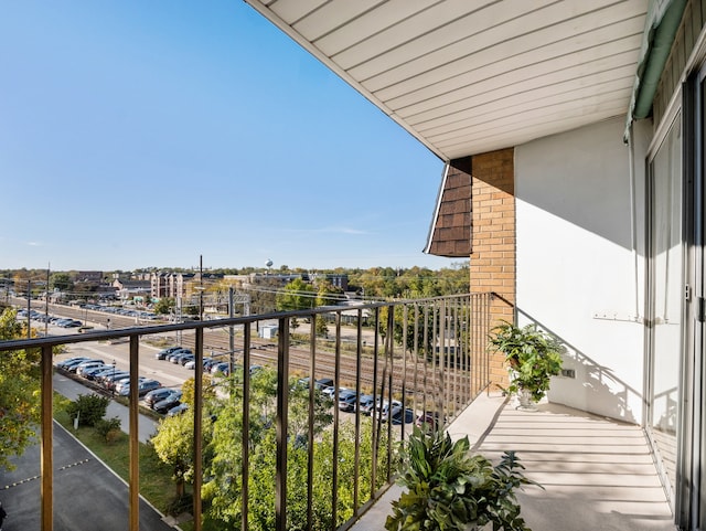 view of balcony