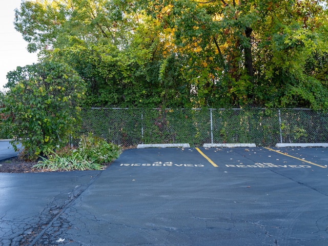 view of parking / parking lot