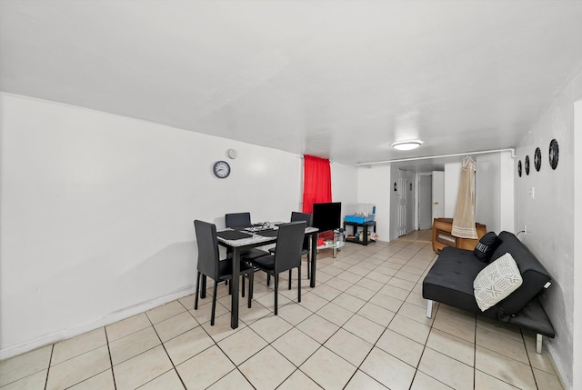 view of tiled dining room