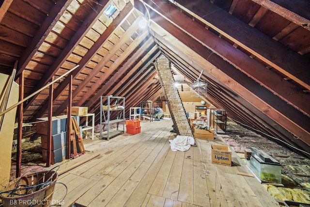 view of attic