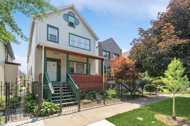 view of front of house with a porch