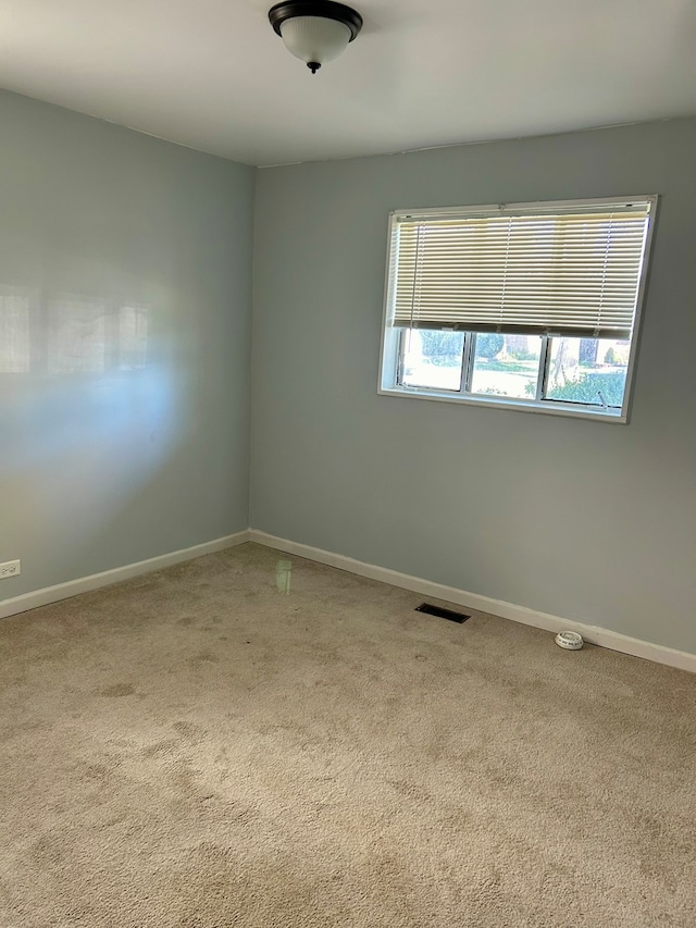 view of carpeted empty room