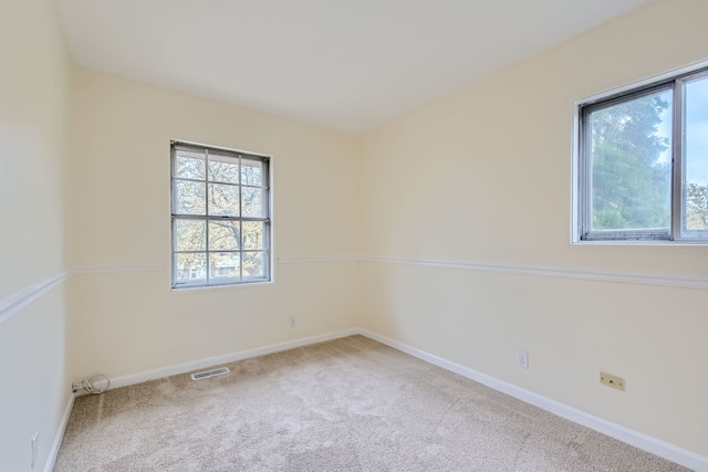 view of carpeted empty room