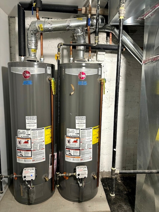 utilities with gas water heater