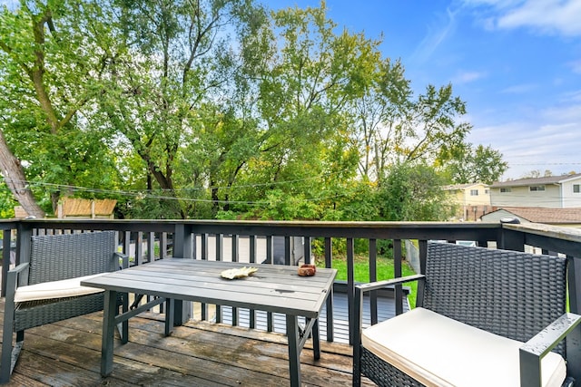 view of wooden terrace