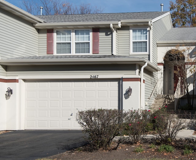 view of front of house featuring a garage