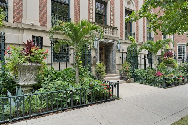1355 N Astor St, Chicago, IL 60610 - entrance to property with brick siding and fence