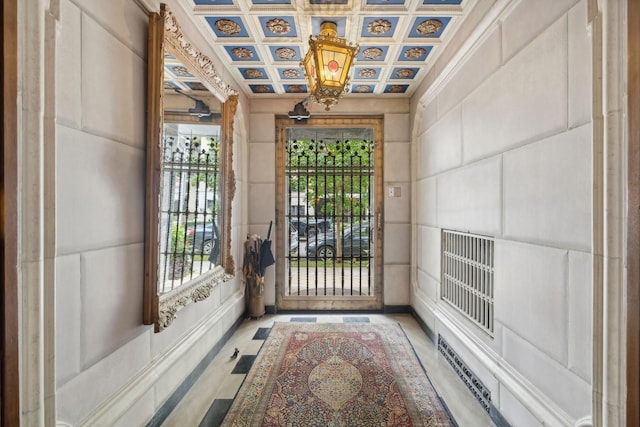 1355 N Astor St, Chicago, IL 60610 - doorway with an ornate ceiling and a chandelier