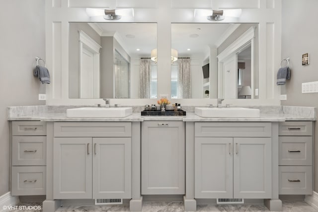 bathroom featuring vanity