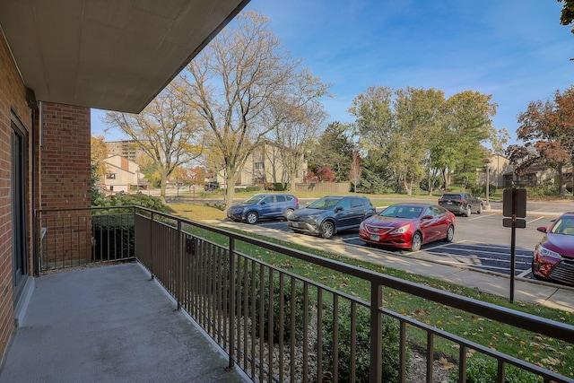 balcony featuring a residential view