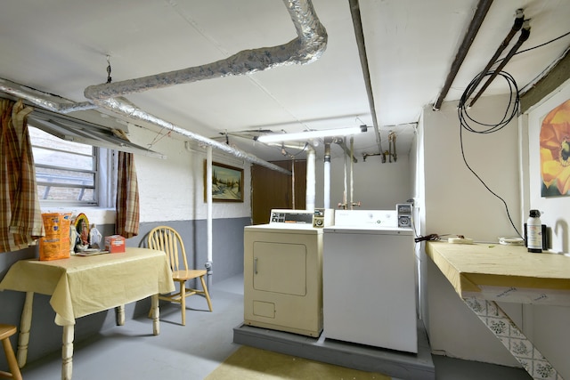 laundry area with washer and dryer