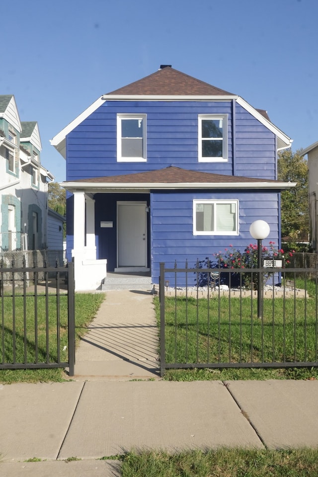 view of front of property