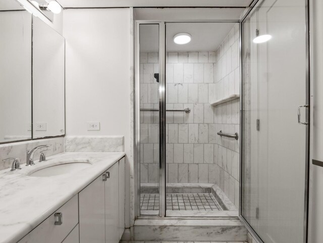 161 E Chicago Ave Unit 42H, Chicago, IL 60611 - full bathroom featuring vanity and a stall shower