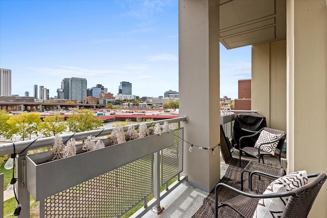 view of balcony