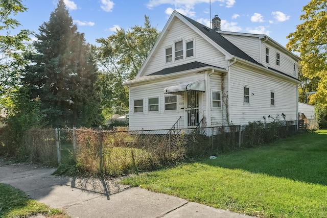 exterior space with a lawn