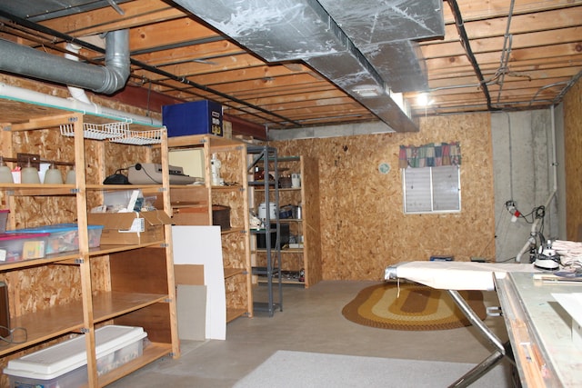 view of storage room