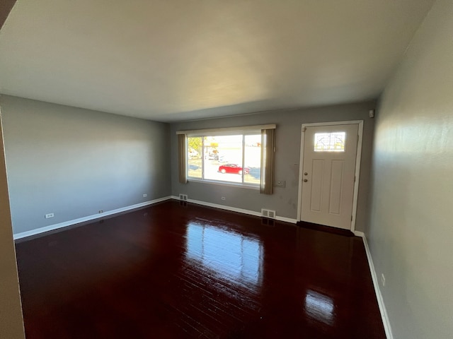 entryway featuring dark hardwood / wood-style flooring