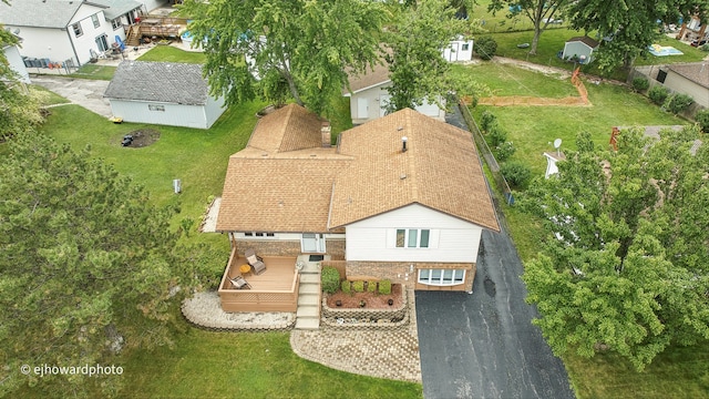 birds eye view of property