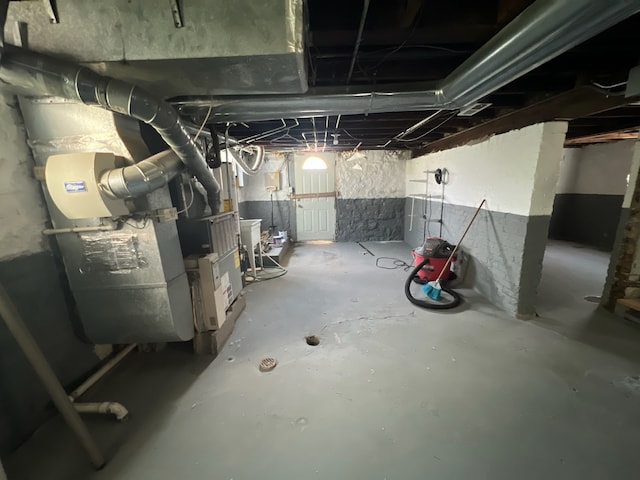 view of basement