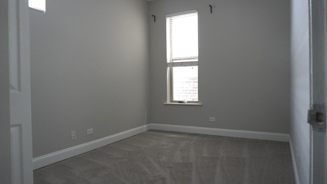 spare room featuring carpet flooring