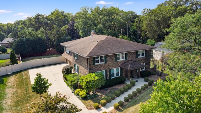 birds eye view of property